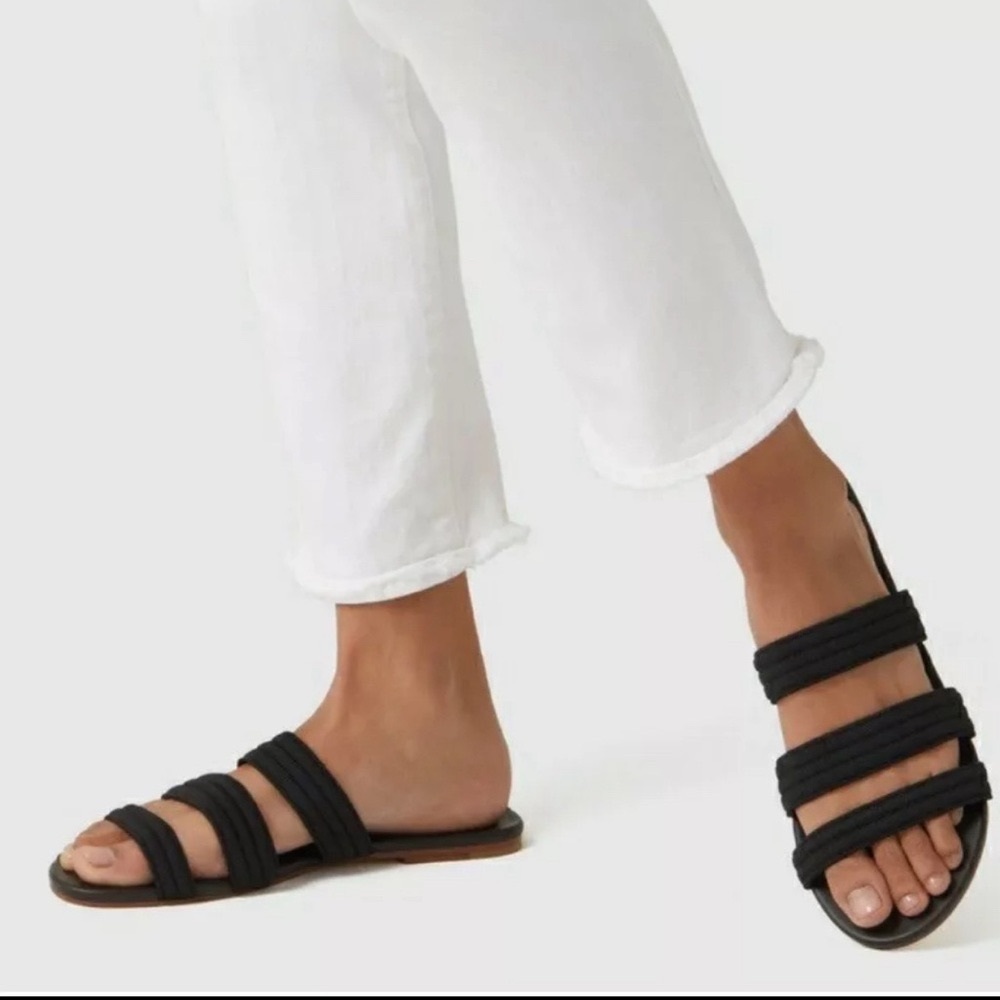 Rothy’s Black Strap Sandals NWOB - size 8